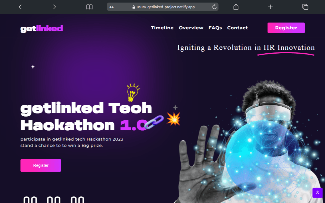 Getlinked – Hackathon Platform